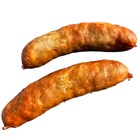 Saucisse cuite fumée de la ferme de Montchervet - AMPLEPUIS 69 - Sans nitrite ni conservateur