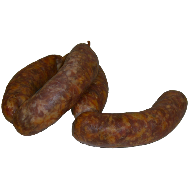 Saucisse fumée de la ferme de Montchervet - AMPLEPUIS 69 - Sans nitrite ni conservateur