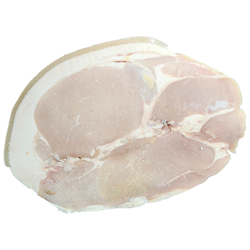 Jambon cuit a l'os tranché de la ferme de Montchervet - AMPLEPUIS 69 - Sans nitrite ni conservateur