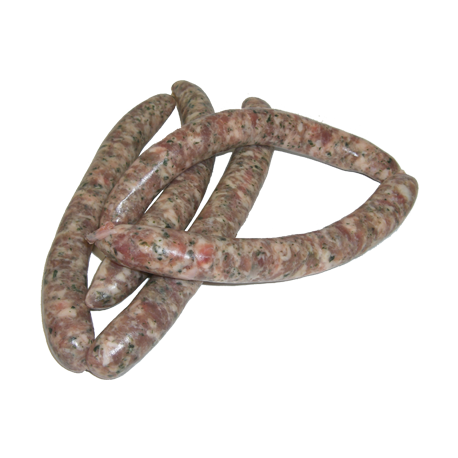 Petites saucisses aux herbes de la ferme de Montchervet - AMPLEPUIS 69 - Sans nitrite ni conservateur