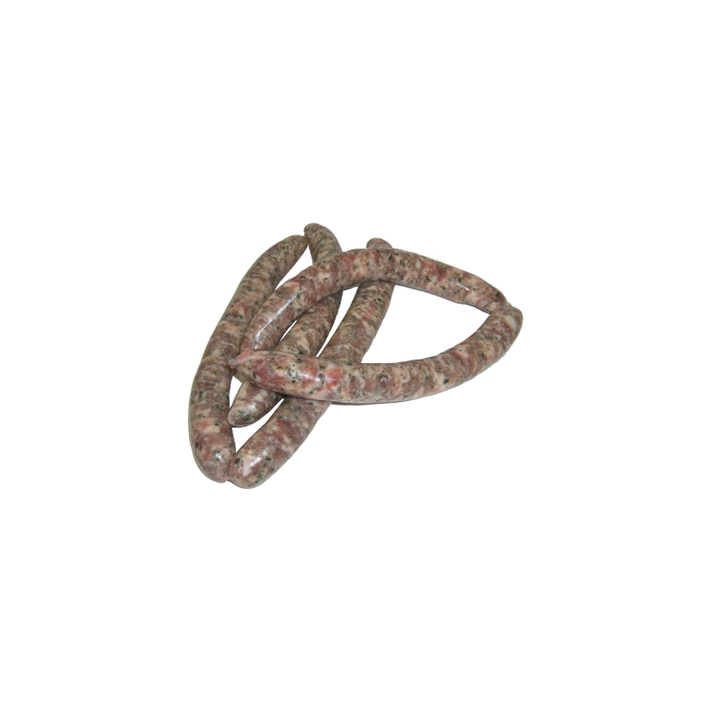 Petites saucisses aux herbes de la ferme de Montchervet - AMPLEPUIS 69 - Sans nitrite ni conservateur