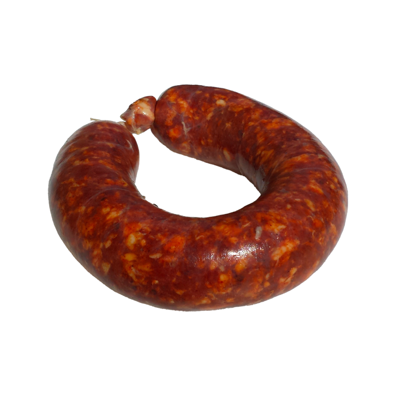 Chorizo à griller croissant de la ferme de Montchervet - AMPLEPUIS 69 - Sans nitrite ni conservateur