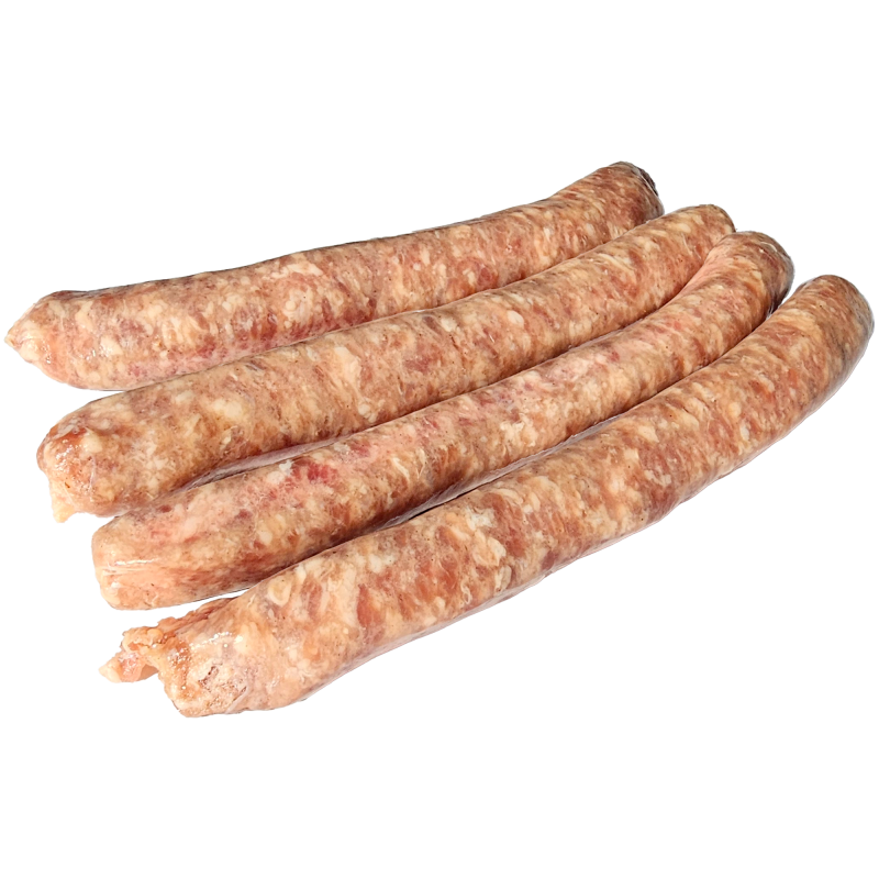 Petites saucisses de la ferme de Montchervet - AMPLEPUIS 69 - Sans nitrite ni conservateur
