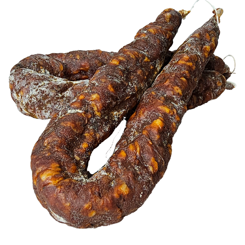 Chorizo sec de la ferme de Montchervet - AMPLEPUIS 69 - Sans nitrite ni conservateur