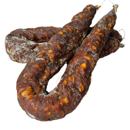 Chorizo sec tranché de la ferme de Montchervet - AMPLEPUIS 69 - Sans nitrite ni conservateur