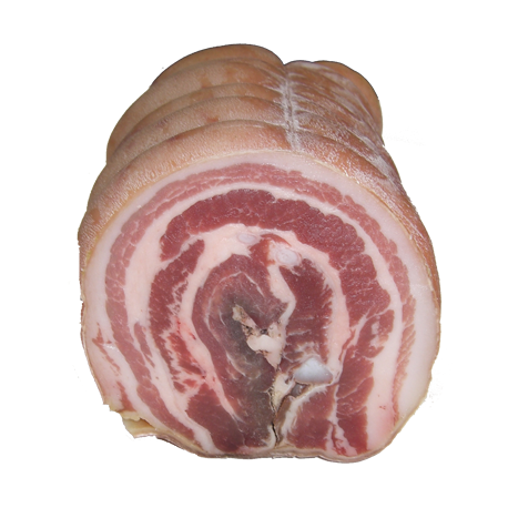 Lard roulé sec en morceau de la ferme de Montchervet - AMPLEPUIS 69 - Sans nitrite ni conservateur