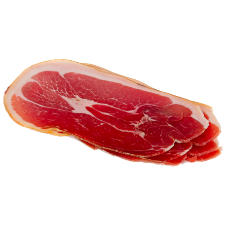 Jambon sec tranché de la ferme de Montchervet - AMPLEPUIS 69 - Sans nitrite ni conservateur