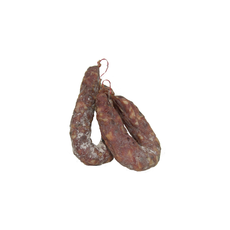 Saucisson sec apéritif aux noisettes de la ferme de Montchervet - AMPLEPUIS 69 - Sans nitrite ni conservateur