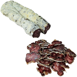 Saucisse sèche de foie tranchée de la ferme de Montchervet - AMPLEPUIS 69 - Sans nitrite ni conservateur