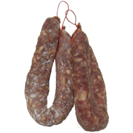 Saucisson sec apéritif en croissant de la ferme de Montchervet - AMPLEPUIS 69 - Sans nitrite ni conservateur