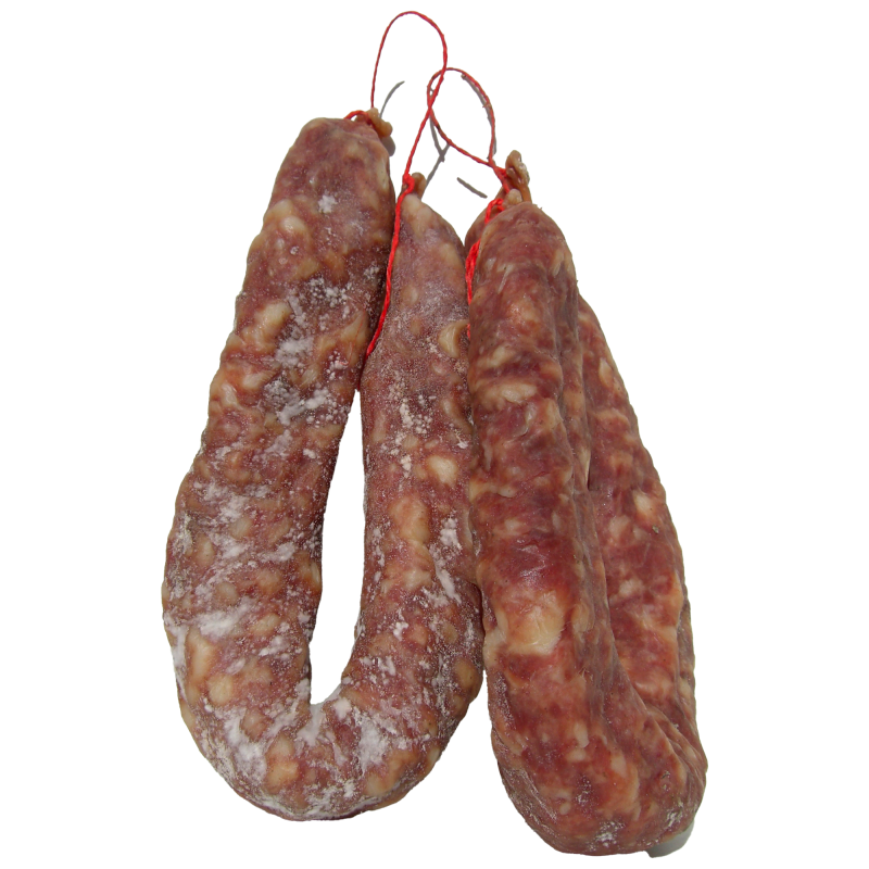 Saucisson sec apéritif en croissant de la ferme de Montchervet - AMPLEPUIS 69 - Sans nitrite ni conservateur