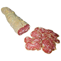 Saucisson sec tranché de la ferme de Montchervet - AMPLEPUIS 69 - Sans nitrite ni conservateur
