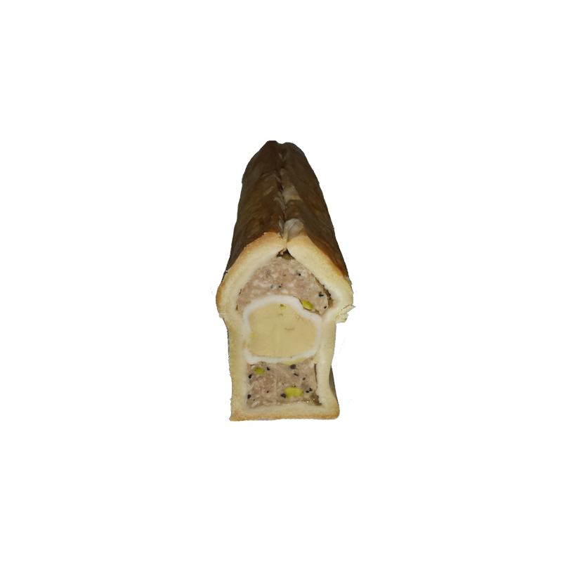 Pâté en croûte au foie gras apéritif de la ferme de Montchervet - AMPLEPUIS 69 - Sans nitrite ni conservateur