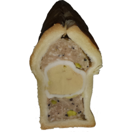 Pâté en croûte au foie gras apéritif de la ferme de Montchervet - AMPLEPUIS 69 - Sans nitrite ni conservateur