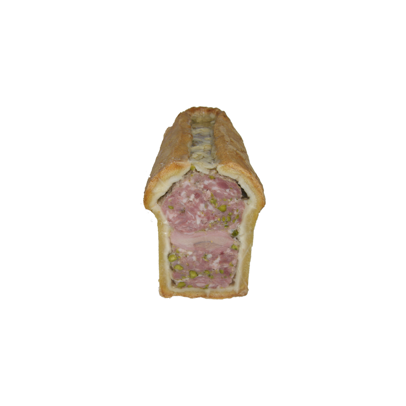 Pâté en croûte pistaché de la ferme de Montchervet - AMPLEPUIS 69 - Sans nitrite ni conservateur