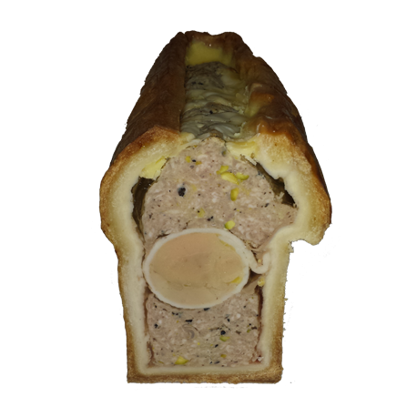 Pâté en croûte au foie gras de la ferme de Montchervet - AMPLEPUIS 69 - Sans nitrite ni conservateur