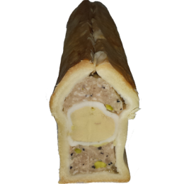 Pâté en croûte au foie gras apéritif de la ferme de Montchervet - AMPLEPUIS 69 - Sans nitrite ni conservateur