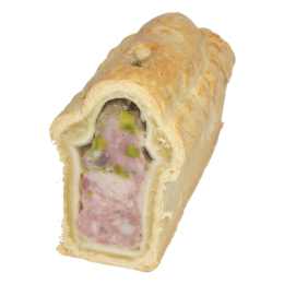 Pâté en croûte pistaché apéritif de la ferme de Montchervet - AMPLEPUIS 69 - Sans nitrite ni conservateur