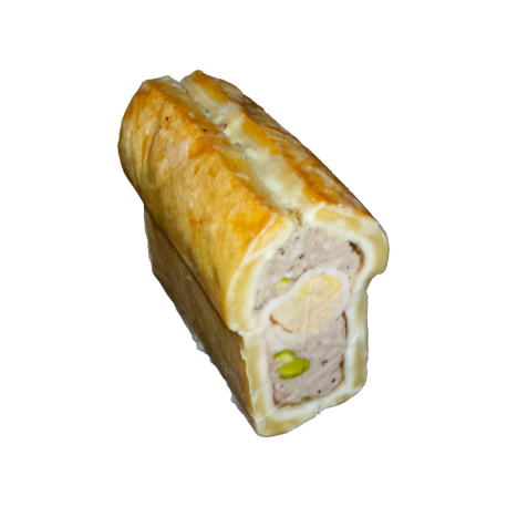 Pâté en croûte au foie gras apéritif de la ferme de Montchervet - AMPLEPUIS 69 - Sans nitrite ni conservateur