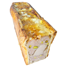 Pâté en croûte pistaché de la ferme de Montchervet - AMPLEPUIS 69 - Sans nitrite ni conservateur