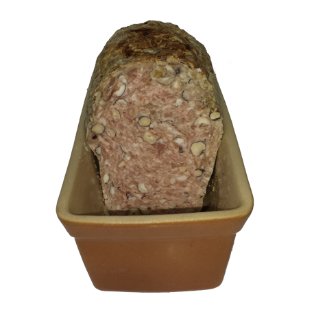 Terrine aux noisettes de la ferme de Montchervet - AMPLEPUIS 69 - Sans nitrite ni conservateur