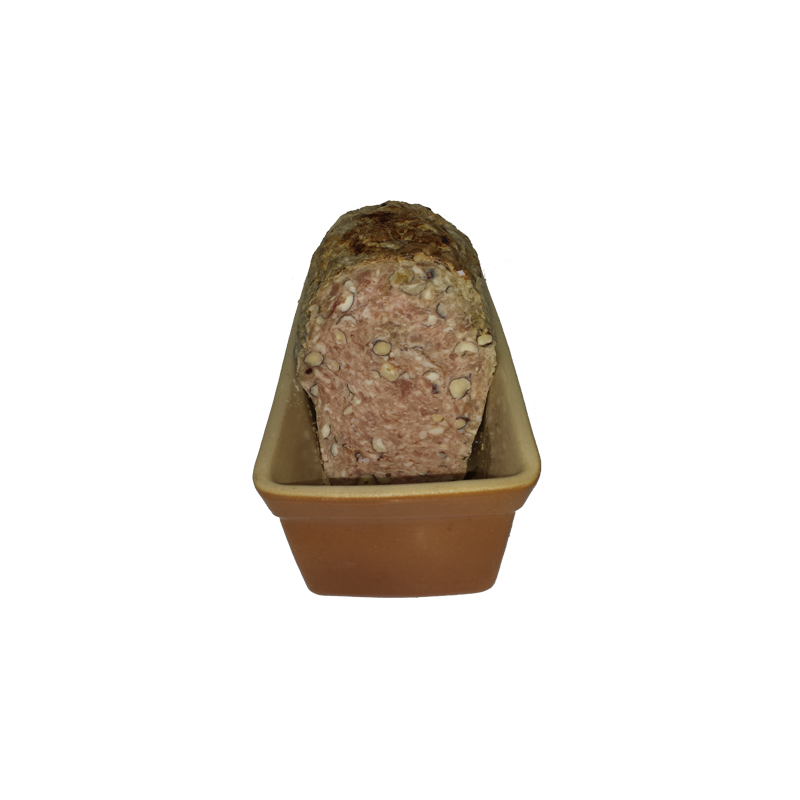 Terrine aux noisettes de la ferme de Montchervet - AMPLEPUIS 69 - Sans nitrite ni conservateur