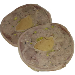 Ballotine de porcelet farcie au foie gras de la ferme de Montchervet - AMPLEPUIS 69 - Sans nitrite ni conservateur
