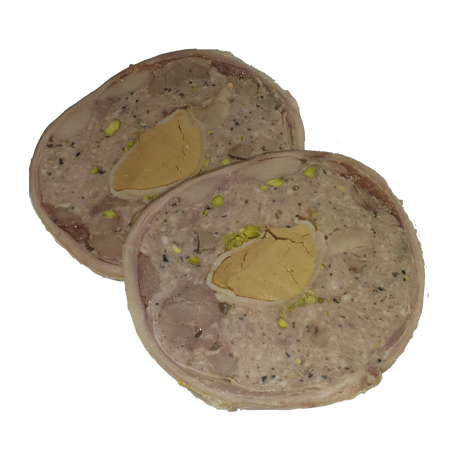 Ballotine de porcelet farcie au foie gras de la ferme de Montchervet - AMPLEPUIS 69 - Sans nitrite ni conservateur