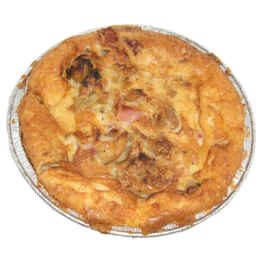 Quiche au jambon et oignon grande de la ferme de Montchervet - AMPLEPUIS 69 - Sans nitrite ni conservateur