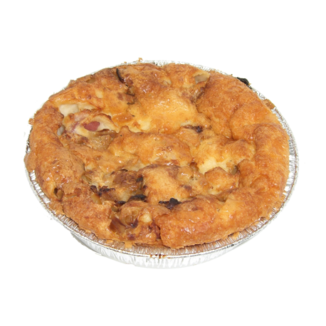 Quiche au jambon et oignon petite de la ferme de Montchervet - AMPLEPUIS 69 - Sans nitrite ni conservateur