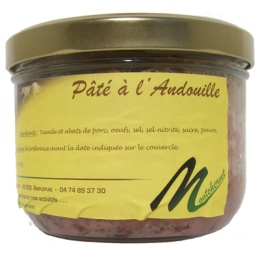 Pâté à l'andouille 350g de la ferme de Montchervet - AMPLEPUIS 69 - Sans nitrite ni conservateur