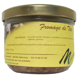 Fromage de tête 350g de la ferme de Montchervet - AMPLEPUIS 69 - Sans nitrite ni conservateur