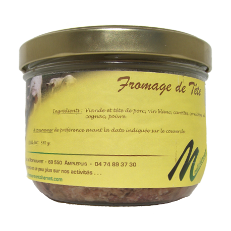 Fromage de tête 350g de la ferme de Montchervet - AMPLEPUIS 69 - Sans nitrite ni conservateur