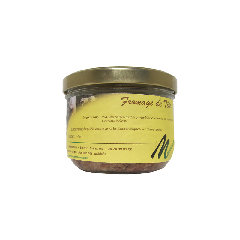 Fromage de tête 350g de la ferme de Montchervet - AMPLEPUIS 69 - Sans nitrite ni conservateur