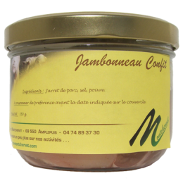 Jambonneau confit 350g de la ferme de Montchervet - AMPLEPUIS 69 - Sans nitrite ni conservateur