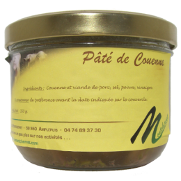 Pâté de couenne 350g de la ferme de Montchervet - AMPLEPUIS 69 - Sans nitrite ni conservateur