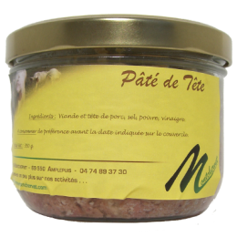 Pâté de tête 350g de la ferme de Montchervet - AMPLEPUIS 69 - Sans nitrite ni conservateur