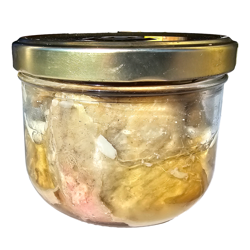 Rôti de porc confit 350g de la ferme de Montchervet - AMPLEPUIS 69 - Sans nitrite ni conservateur