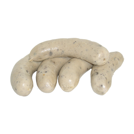 Boudin blanc de porc aux cèpes de la ferme de Montchervet - AMPLEPUIS 69 - Sans nitrite ni conservateur