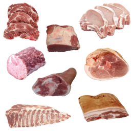 Colis de porc 10 Kg de la ferme de Montchervet - AMPLEPUIS 69 - Sans nitrite ni conservateur