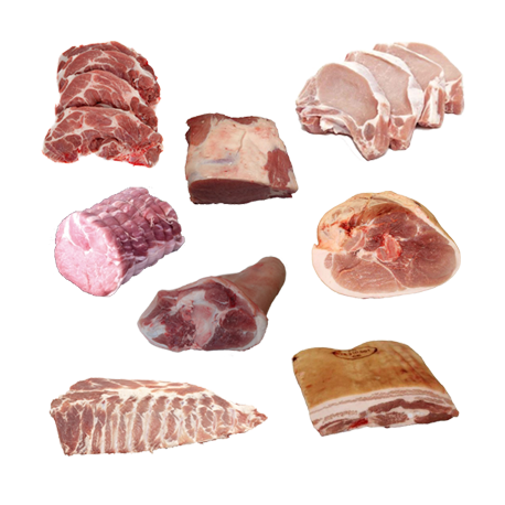 Colis de porc 10 Kg de la ferme de Montchervet - AMPLEPUIS 69 - Sans nitrite ni conservateur