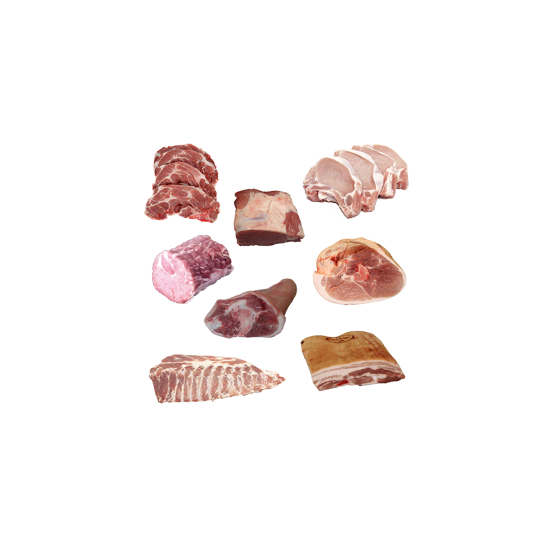 Colis de porc 10 Kg de la ferme de Montchervet - AMPLEPUIS 69 - Sans nitrite ni conservateur