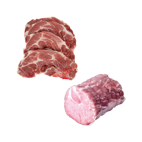 Colis de porc rôtis / grillade 10 Kg de la ferme de Montchervet - AMPLEPUIS 69 - Sans nitrite ni conservateur