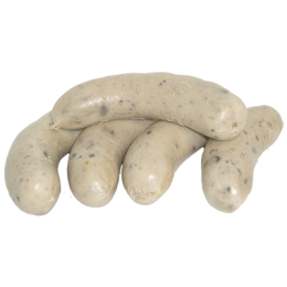 Boudin blanc de porc aux cèpes de la ferme de Montchervet - AMPLEPUIS 69 - Sans nitrite ni conservateur