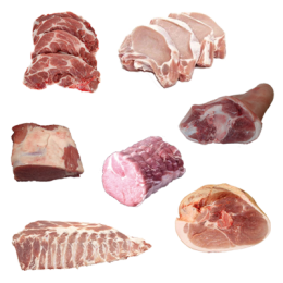 Colis de porc sans lard 10 Kg de la ferme de Montchervet - AMPLEPUIS 69 - Sans nitrite ni conservateur
