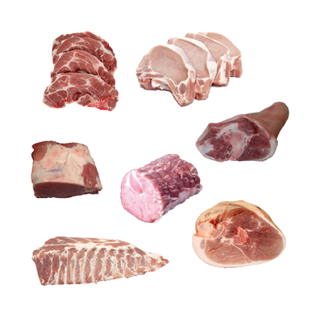 Colis de porc sans lard 10 Kg de la ferme de Montchervet - AMPLEPUIS 69 - Sans nitrite ni conservateur