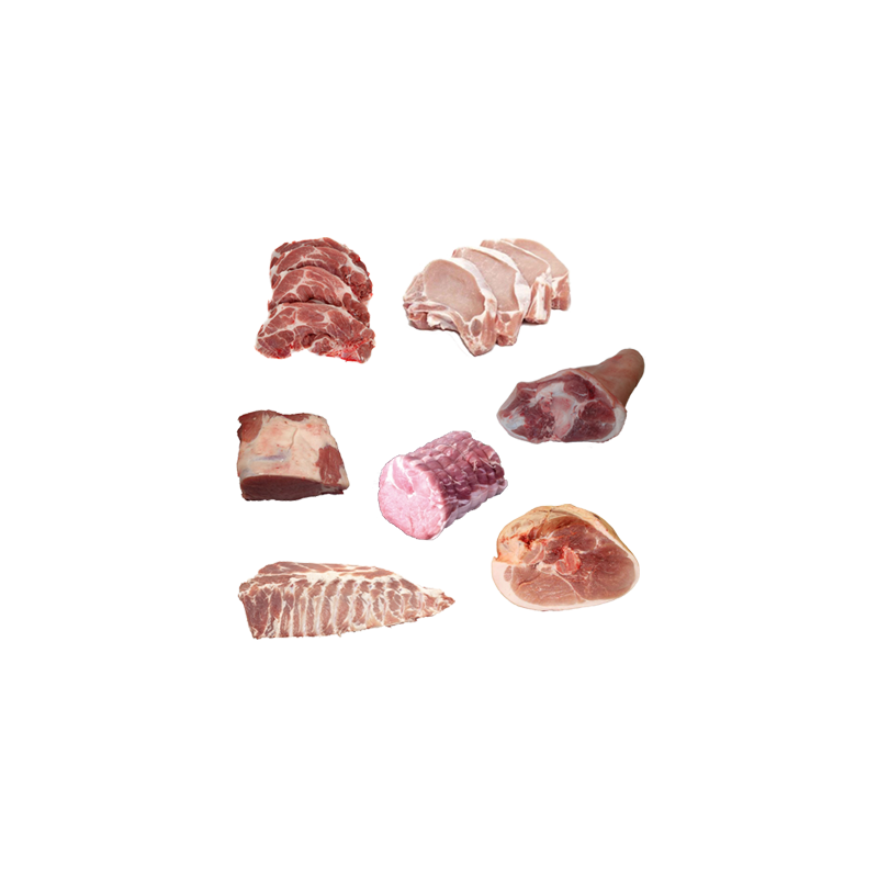 Colis de porc sans lard 10 Kg de la ferme de Montchervet - AMPLEPUIS 69 - Sans nitrite ni conservateur