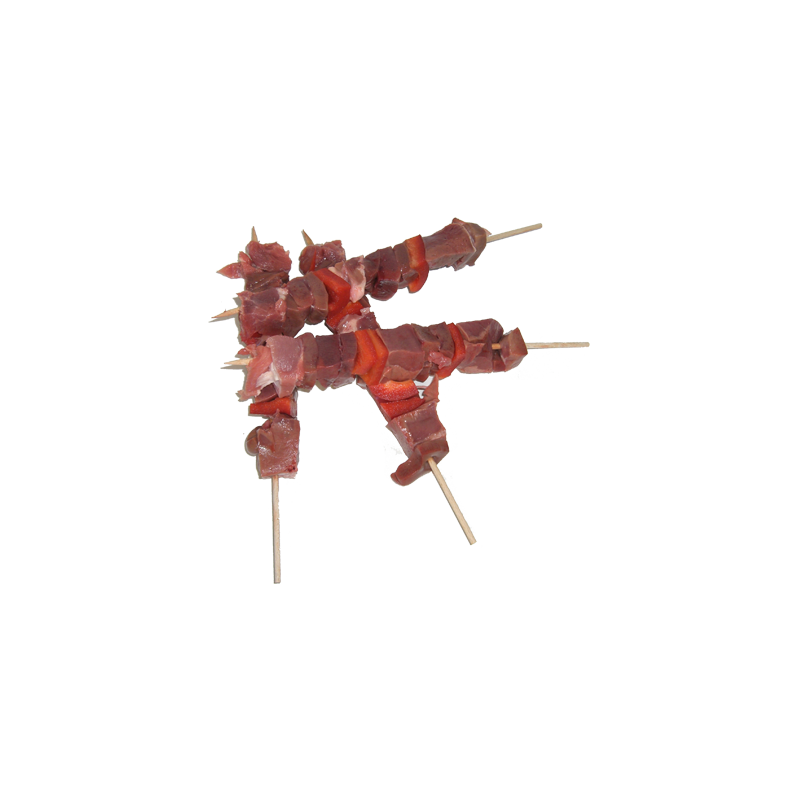 Brochettes abat de porc de la ferme de Montchervet - AMPLEPUIS 69 - Sans nitrite ni conservateur