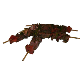 Brochettes abat de porc marinées provence de la ferme de Montchervet - AMPLEPUIS 69 - Sans nitrite ni conservateur