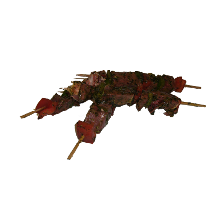 Brochettes abat de porc marinées provence de la ferme de Montchervet - AMPLEPUIS 69 - Sans nitrite ni conservateur